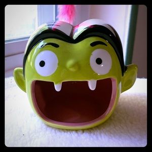 Halloween candy dish monster head